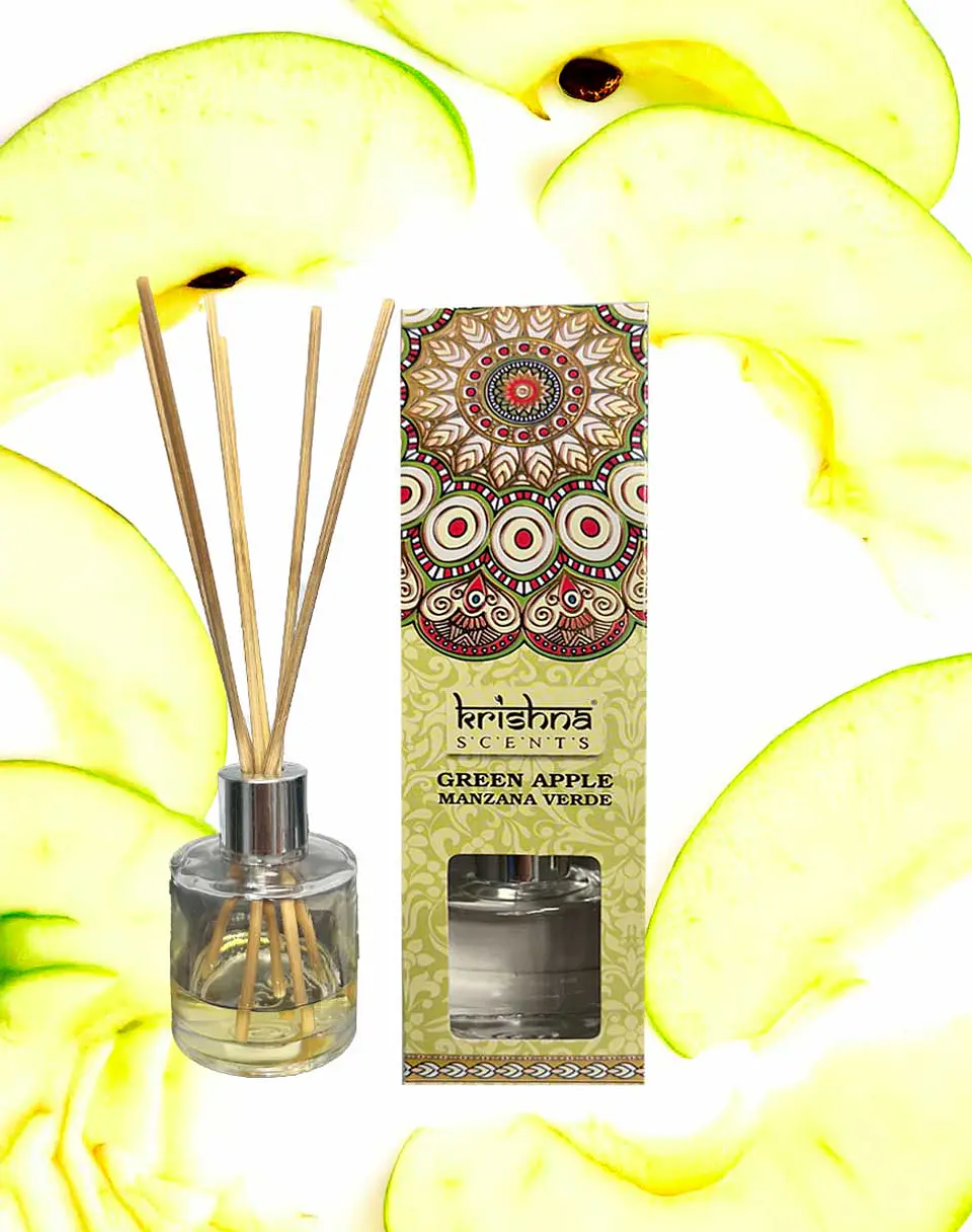 Difusor Mikado Krishna Manzana Verde 4