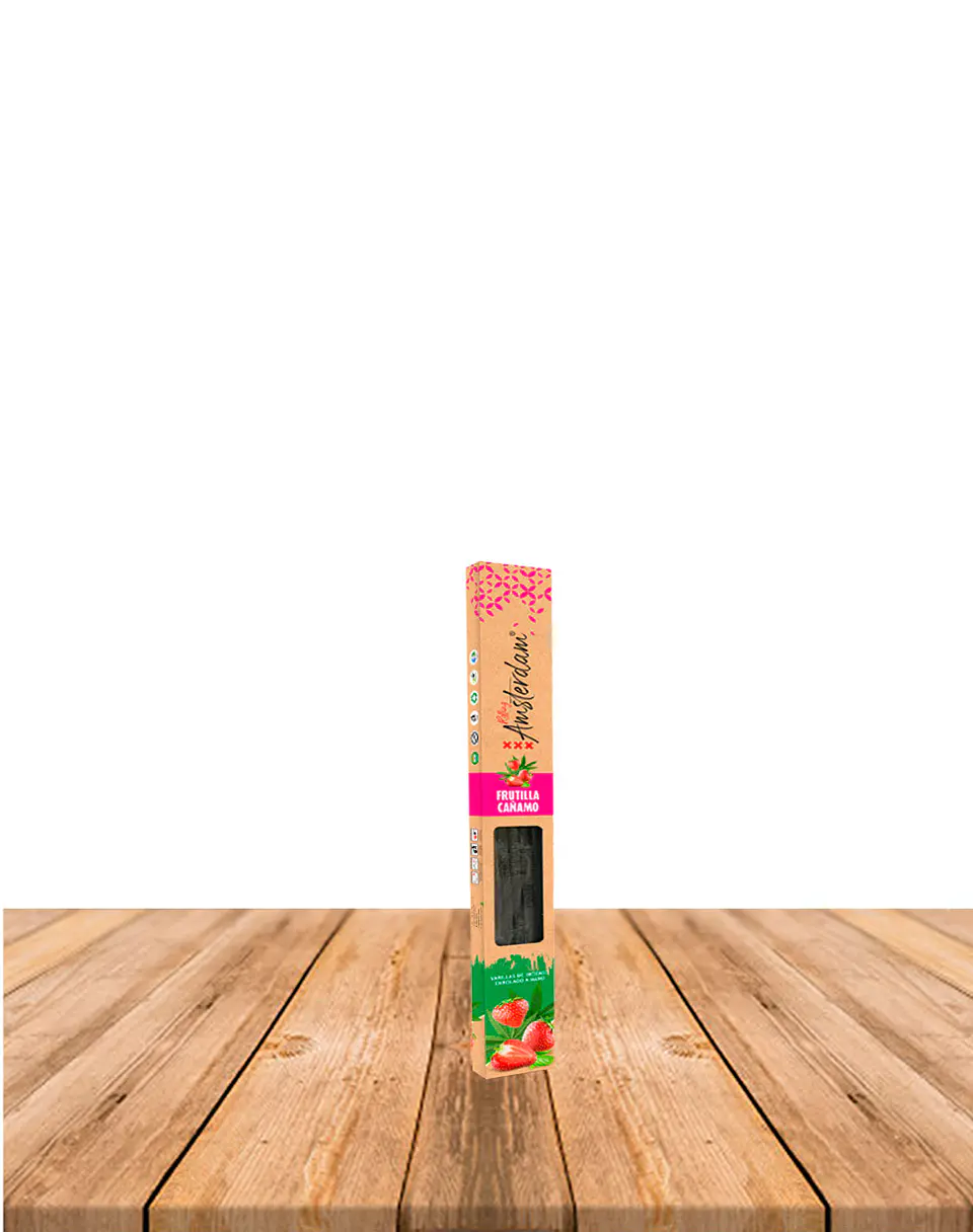 Incienso Jardin Rolling Amsterdam 20 Cm Frutilla Cañamo 2