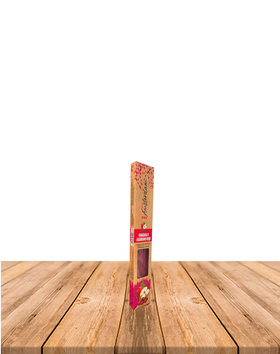 Incienso Jardin Rolling Amsterdam 20 Cm Manzana Arándano Rojo 2