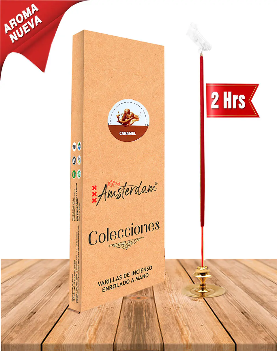 Incienso Jardin Rolling Amsterdam 41 Cm Caramelo 1