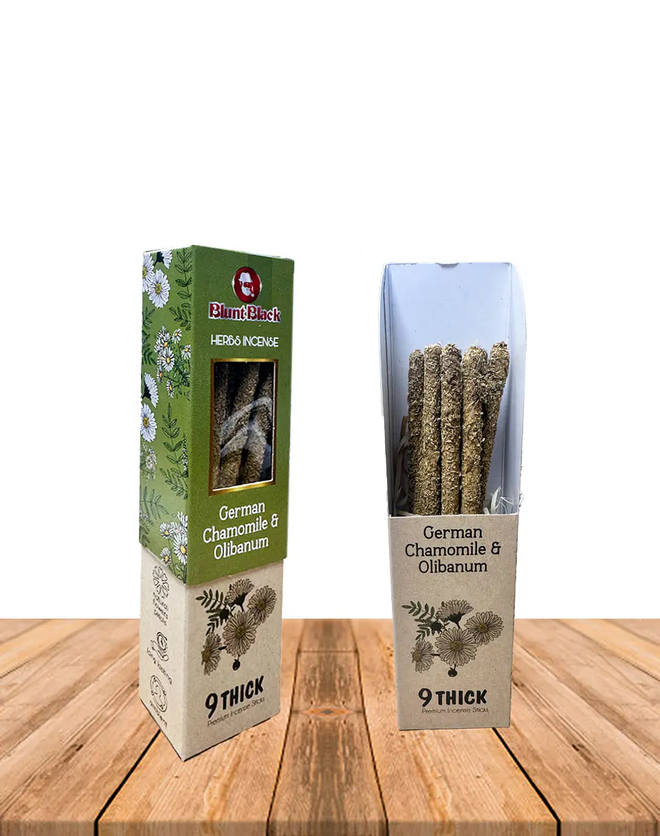 Incienso Blunt Black Herbal Manzanilla Aleman y Olibanum 1