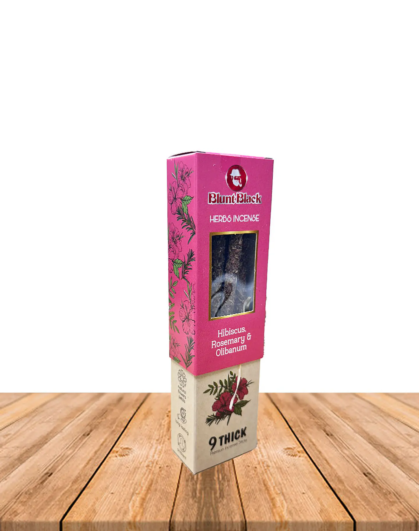 Incienso Blunt Black Herbal Flor de Jamaica , Romero y Olibanum 3