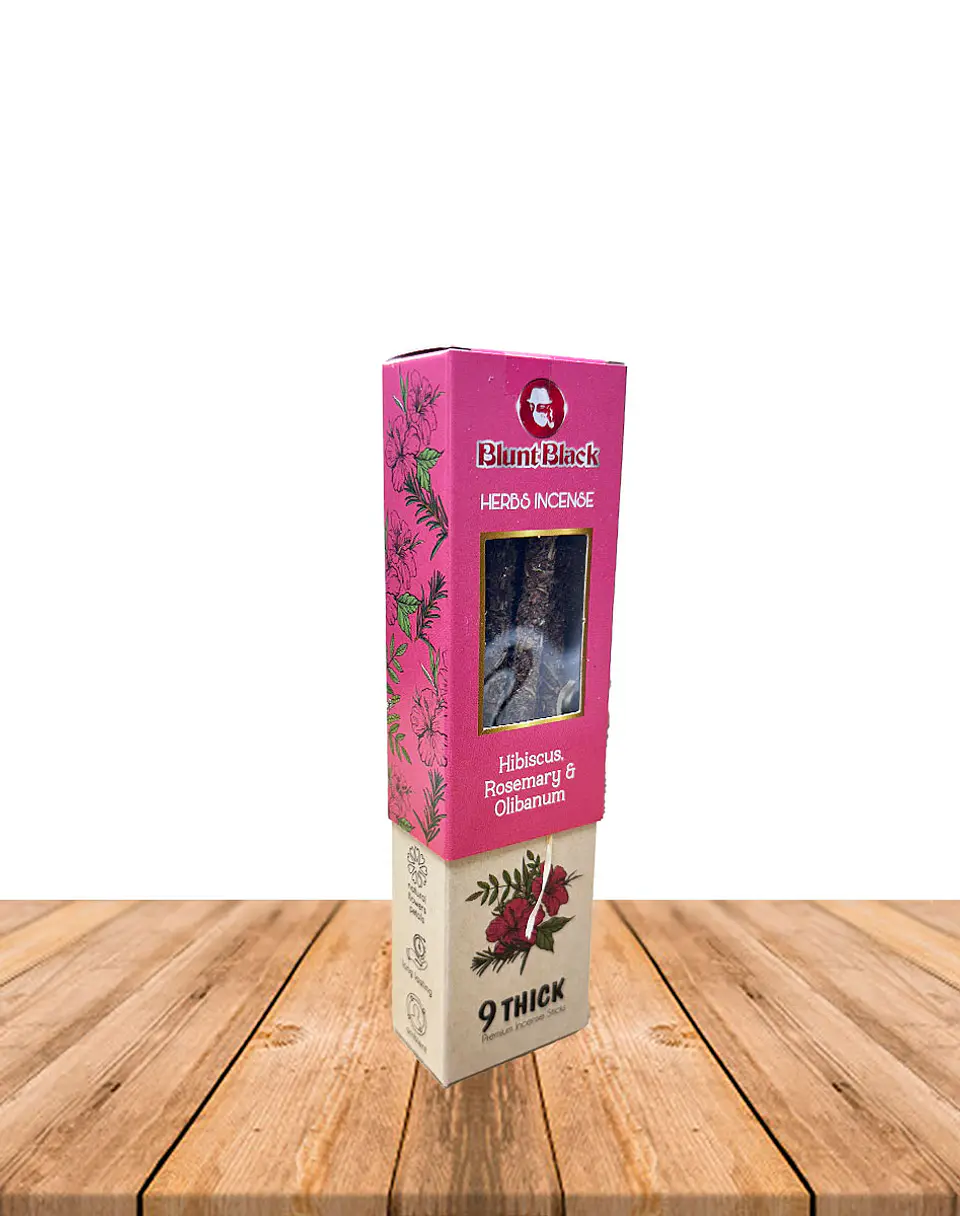 Incienso Blunt Black Herbal Flor de Jamaica , Romero y Olibanum 3