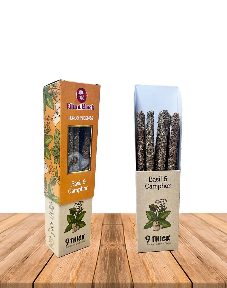 Incienso Blunt Black Herbal Albahaca y Alcanfor 1