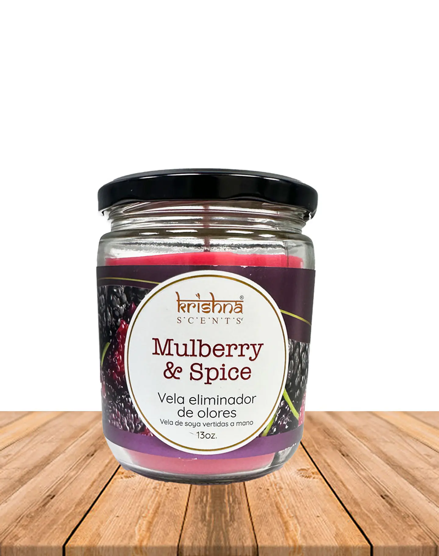 Vela Frasco Eliminador de Olores Mulberry Y Spice  1