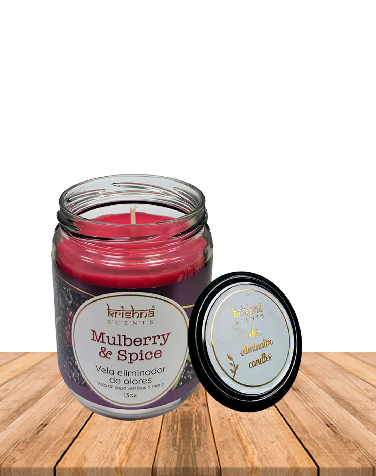 Vela Frasco Eliminador de Olores Mulberry Y Spice  2