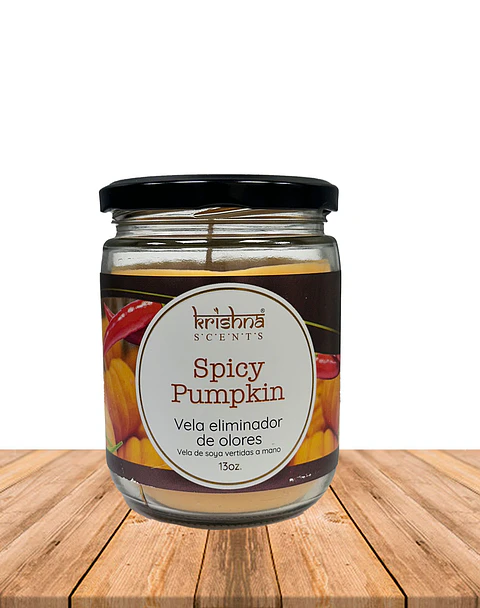 Vela Frasco Eliminador de Olores Spicy Pumpkin