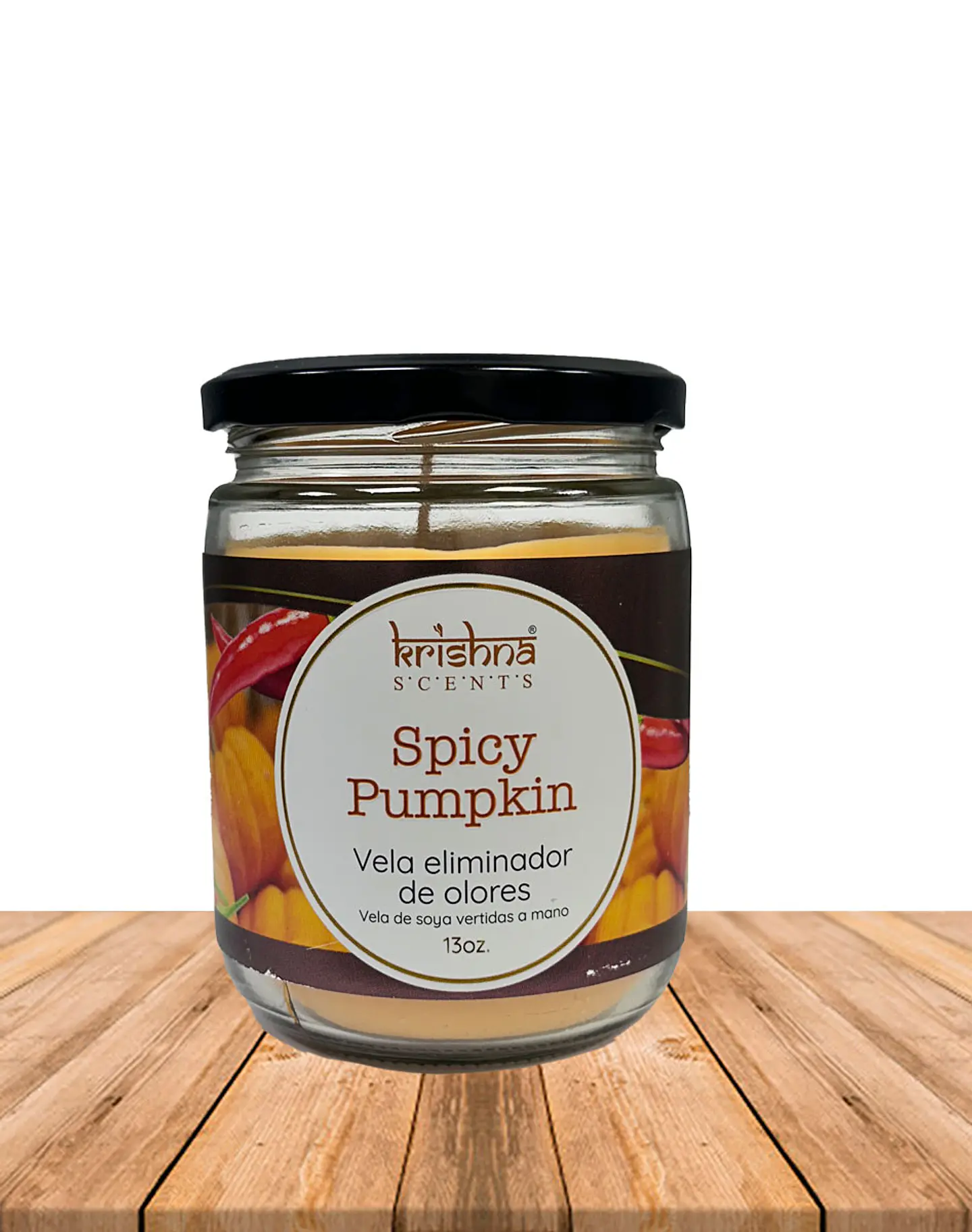 Vela Frasco Eliminador de Olores Spicy Pumpkin 1