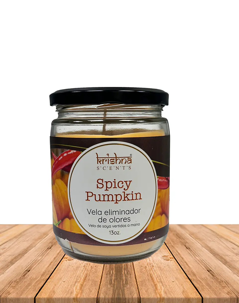 Vela Frasco Eliminador de Olores Spicy Pumpkin 1