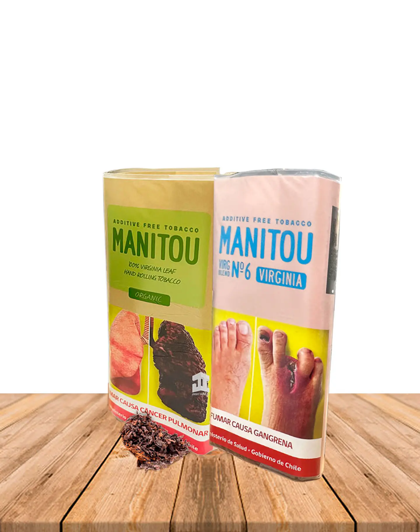 Tabaco  Manitou Virginia Organic Sabores 40g    1