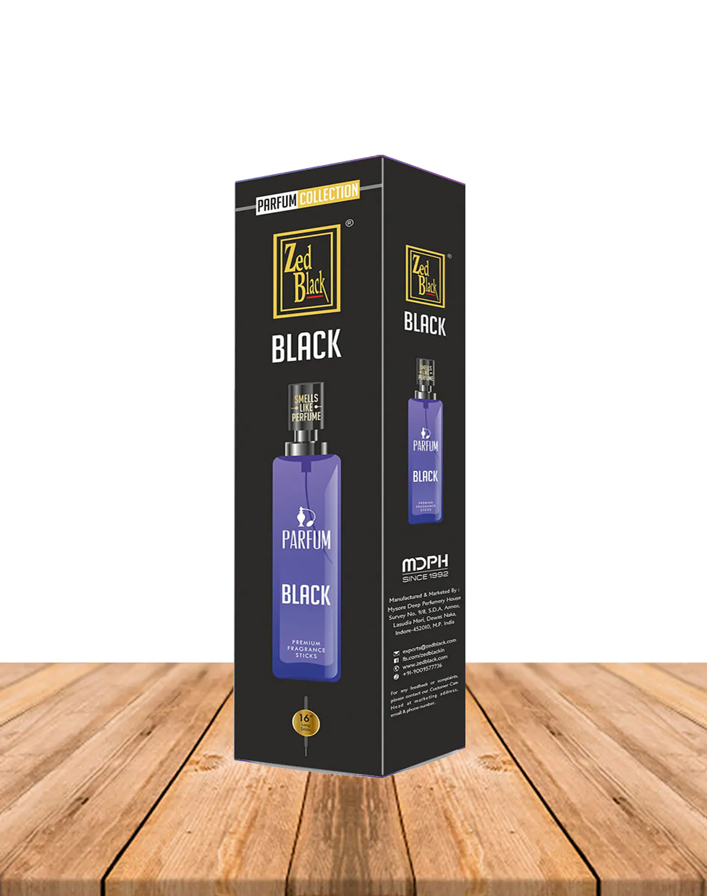 Incienso Zed Black Long 16 