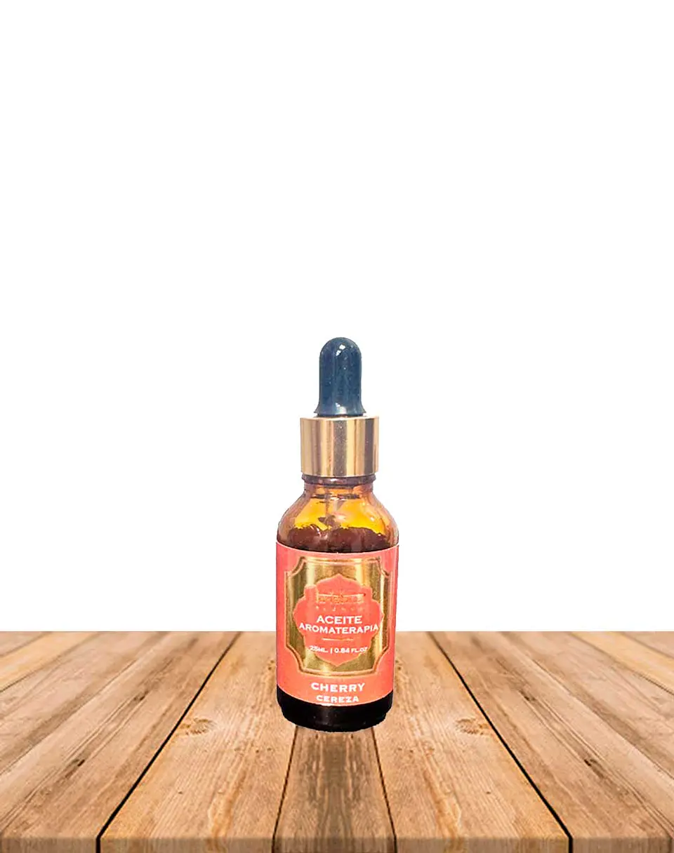 Aceite aromático Krishna 25ml Cereza con gotero. 2