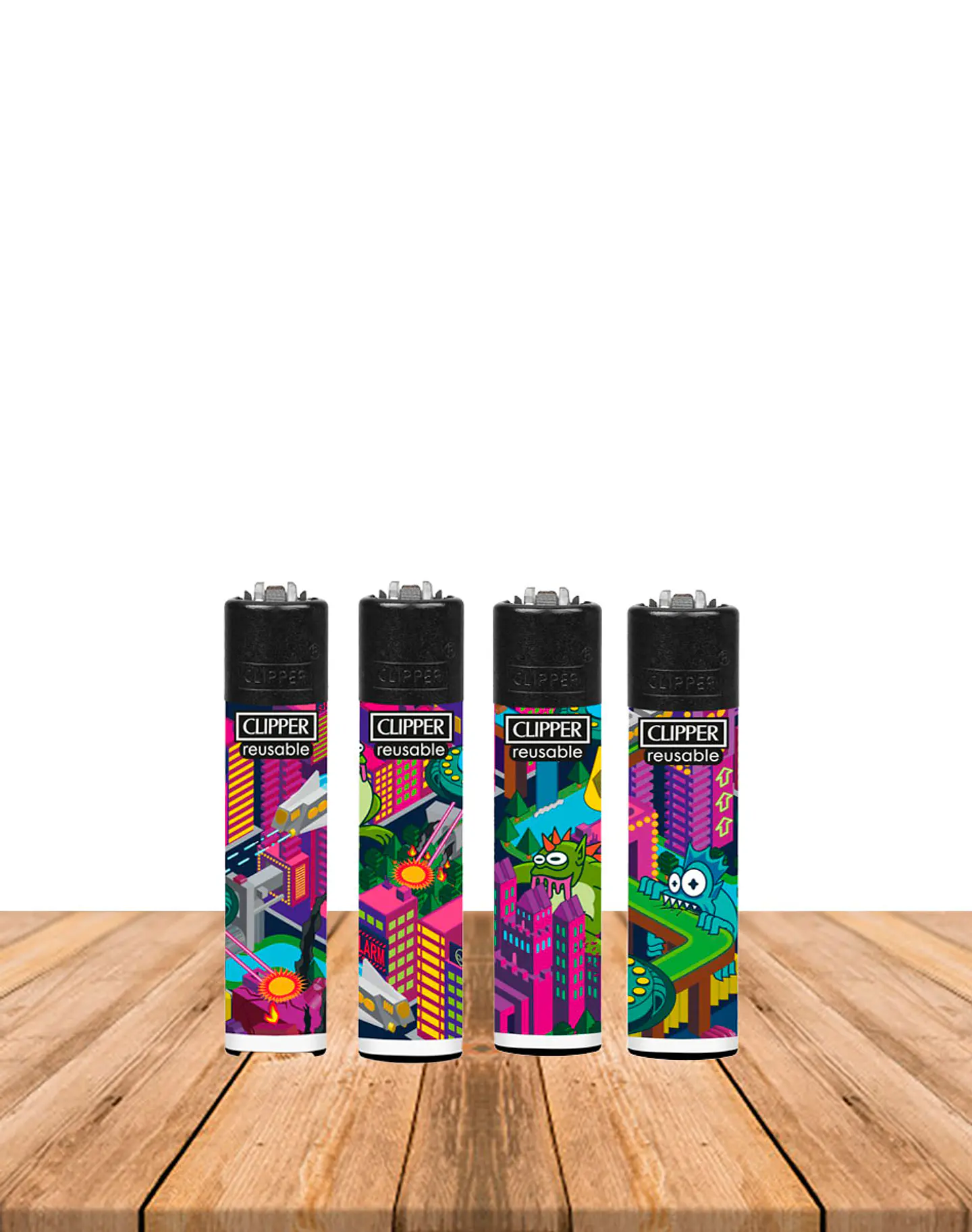 Encendedor Clipper Diseños RYO Ovni Invasion 1