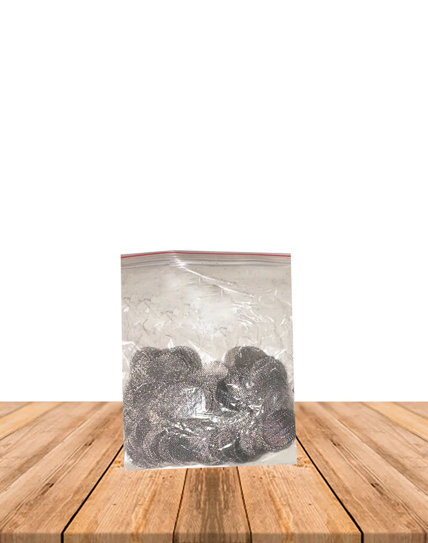 Bolsa Rejilla Plateada Para Pipa  180 un 2