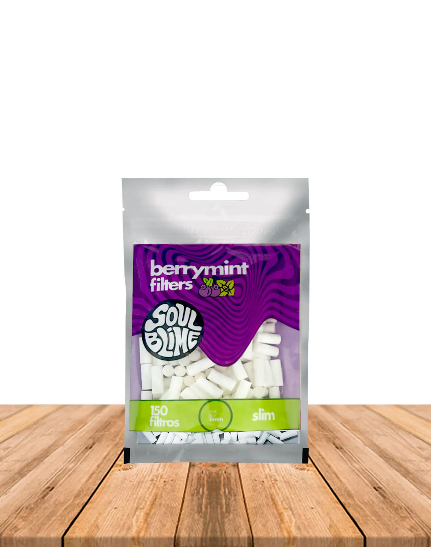 Filtro Soulblime Slim 200 unidades con sabor Berry Menta 1
