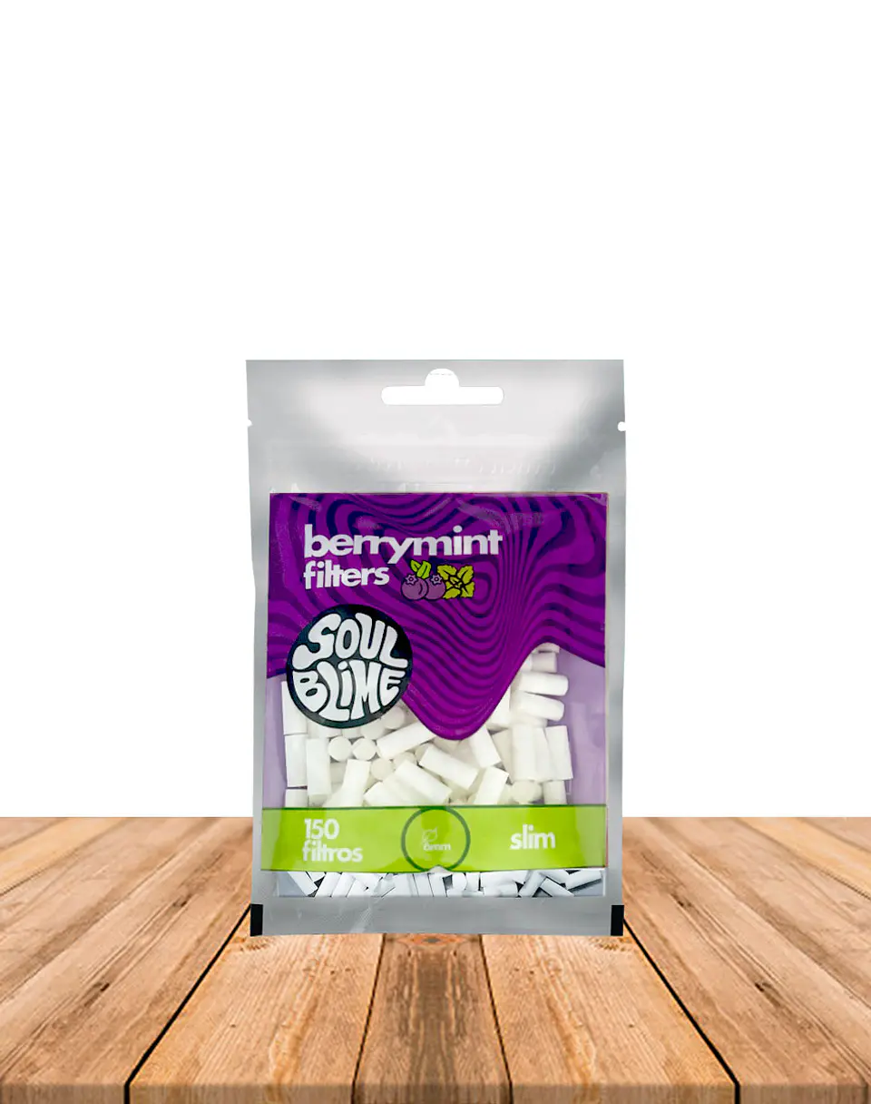 Filtro Soulblime Slim 200 unidades con sabor Berry Menta 1