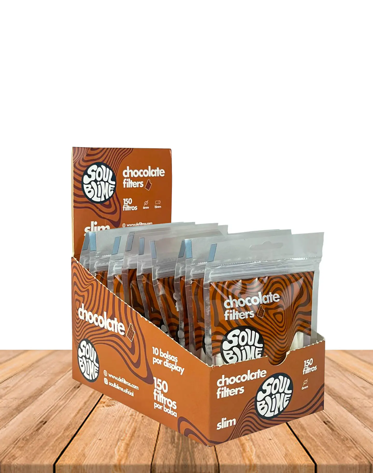 Filtro Soulblime Slim 200 unidades con sabor Chocolate 2