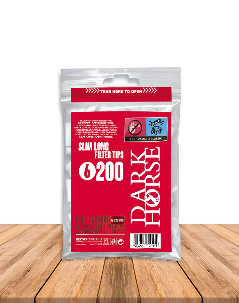 Filtro Dark Horse Slim long 200 unidades 1