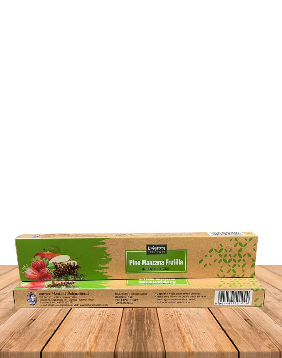 Incienso Krishna Pino Manzana Frutilla15 grs 2