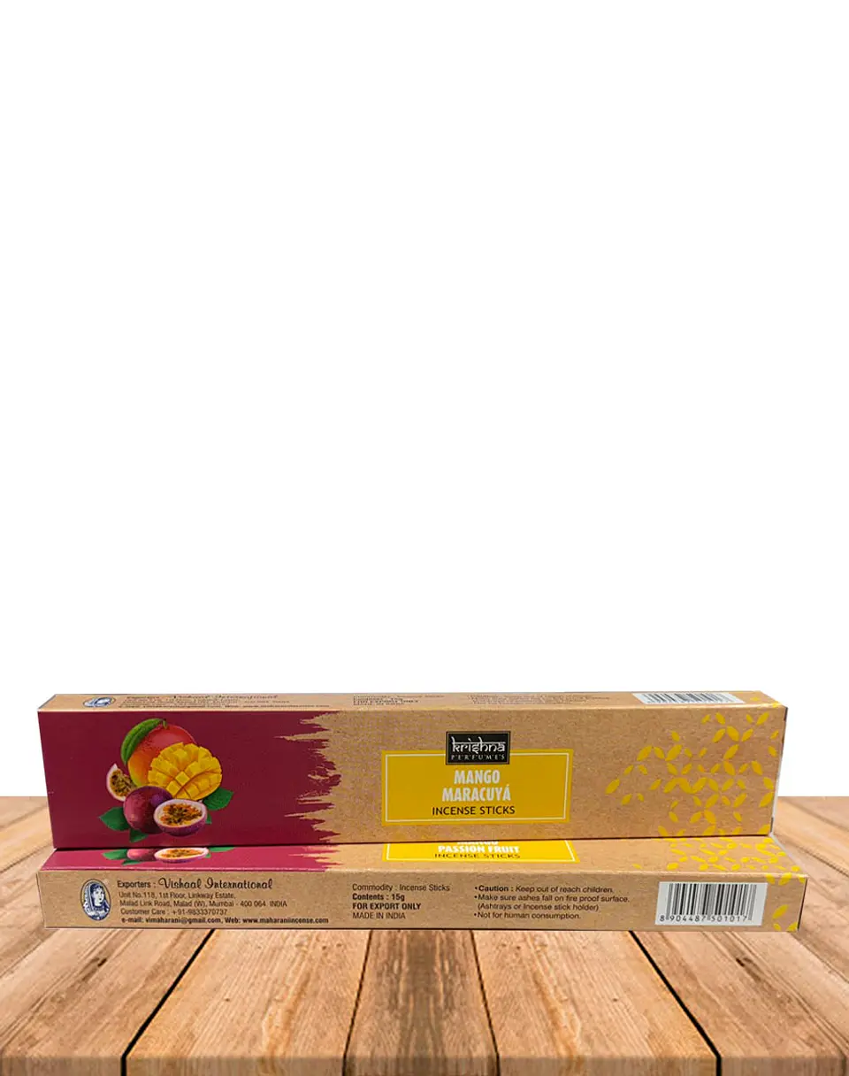 Incienso Krishna Mango Maracuyá 15 grs 2