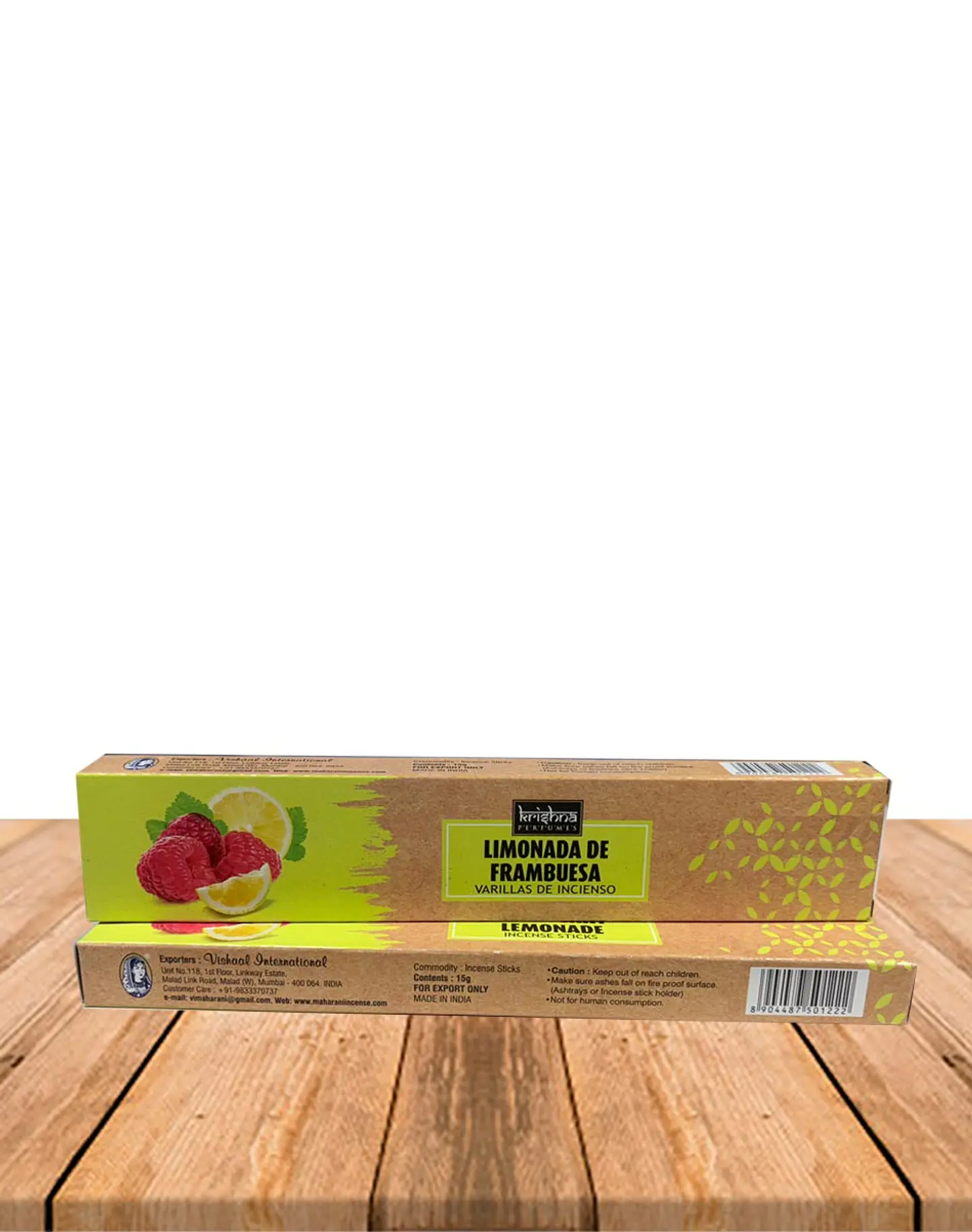 Incienso Krishna Limonada de Frambuesa 15 grs 2
