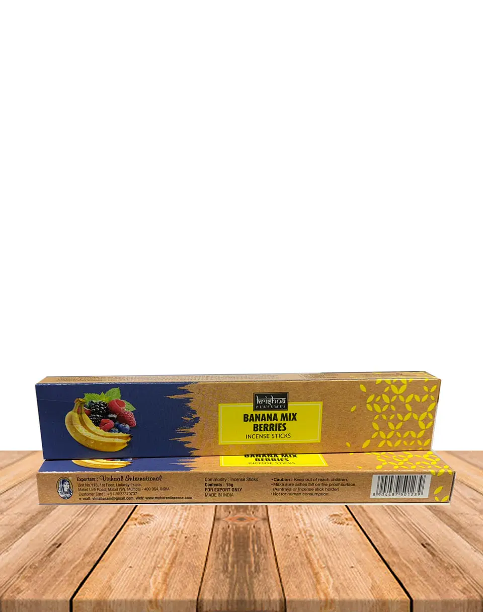Incienso Krishna Banana Mix Berries 15 grs 2