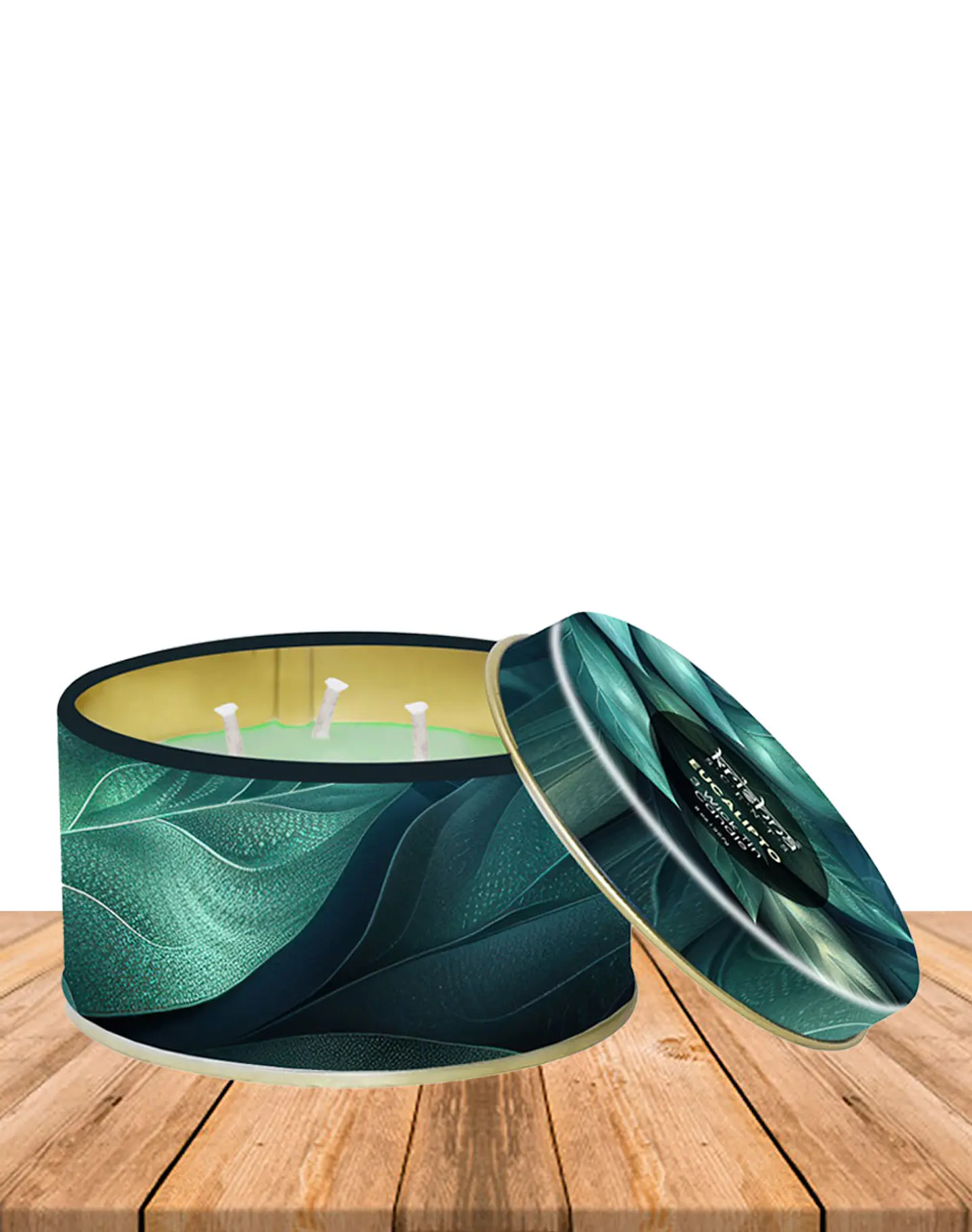 Vela triple mecha aroma Eucaliptos 2