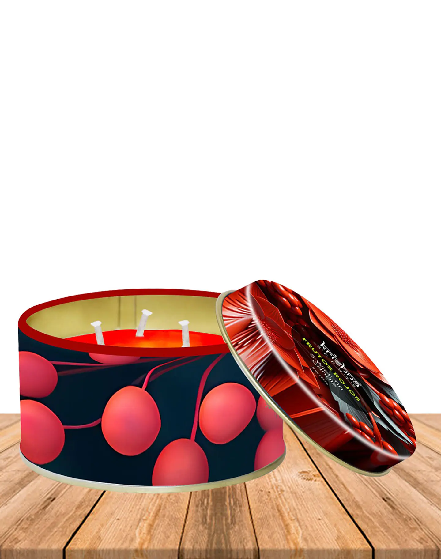 Vela triple mecha aroma Cherry Blossom 2