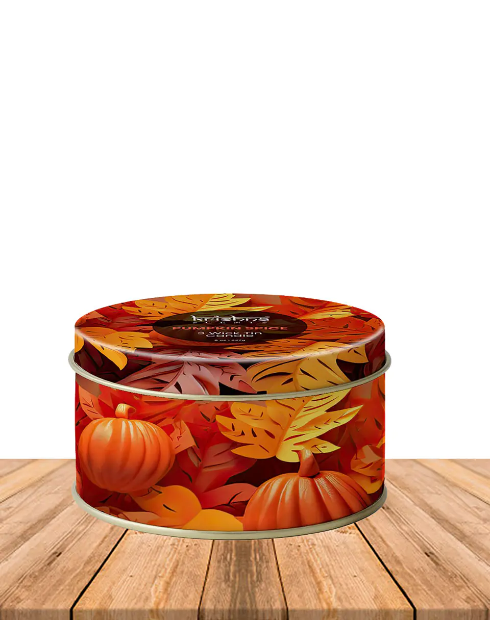 Vela triple mecha Aroma Pumkin Spice 1