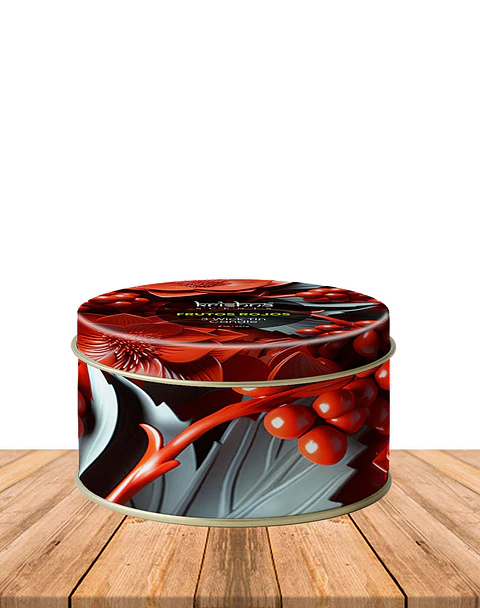 Vela triple mecha aroma Frutos Rojos