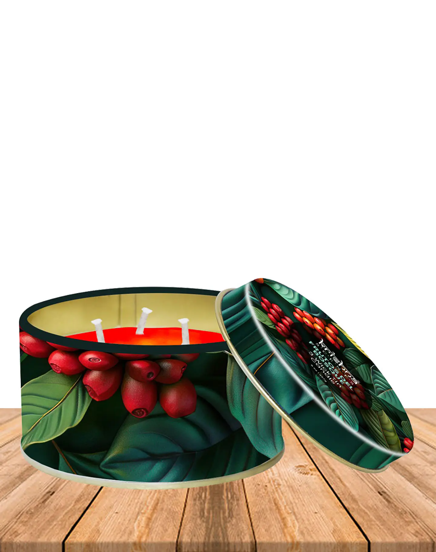 Vela triple mecha aroma Frutos Del Bosque 2