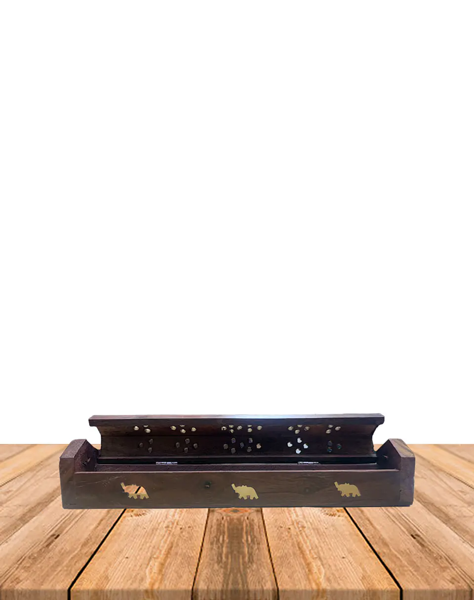 Porta Incienso madera Baúl Pequeño 2