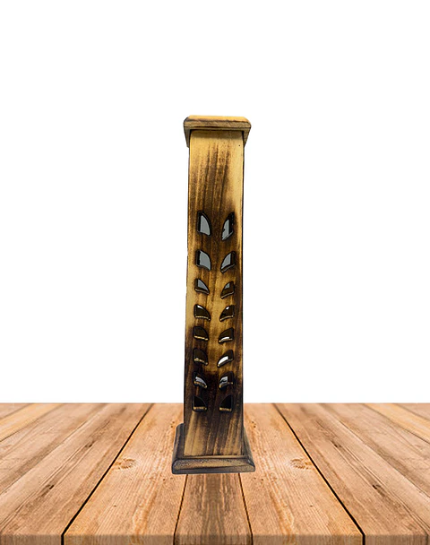Porta Incienso Torre  Larga Madera B632