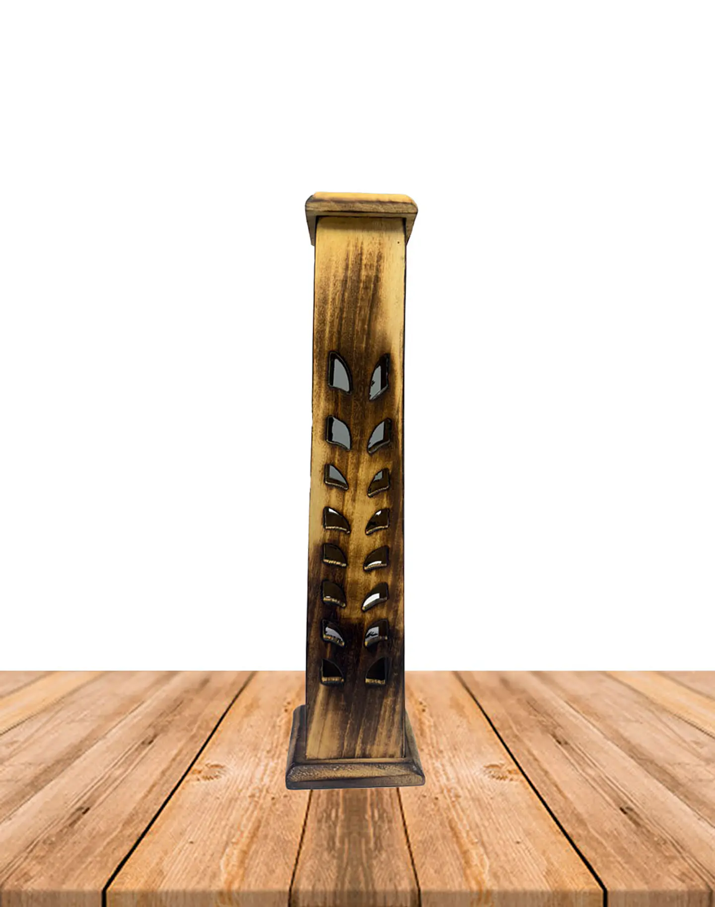 Porta Incienso Torre  Larga Madera B632 1