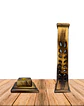 Porta Incienso Torre  Larga Madera B632 - Miniatura 3