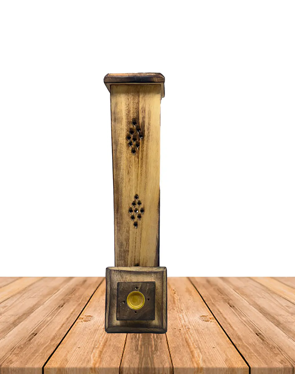 Porta Incienso Torre  Larga Madera B629 2