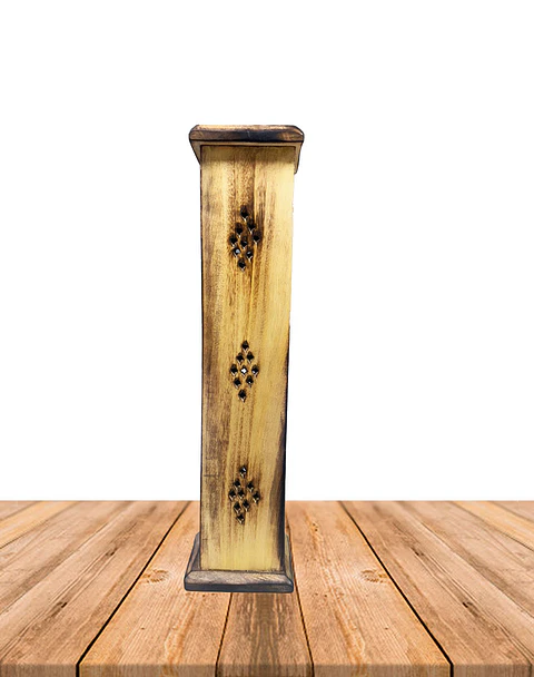 Porta Incienso Torre  Larga Madera B629