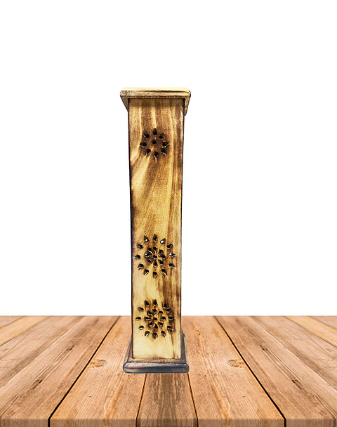 Porta Incienso Torre  Larga Madera B625