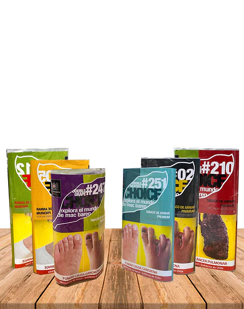 Tabaco Choice Sabores 45 gramos