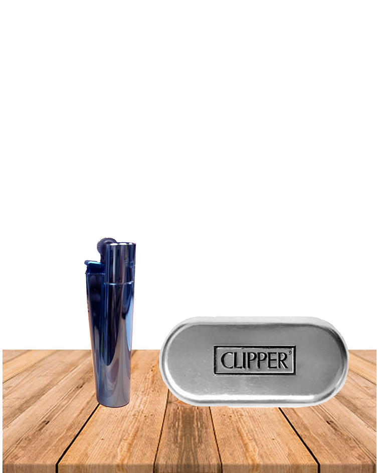 Encendedor Clipper Metálico Deep Blue