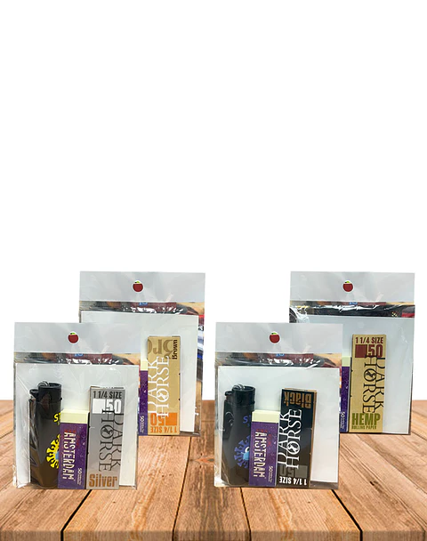 Pack Papelillo + filtro + encendedor