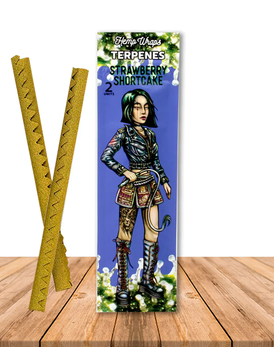 Hemp Wraps con Terpeno Strawberry Shortcake 1