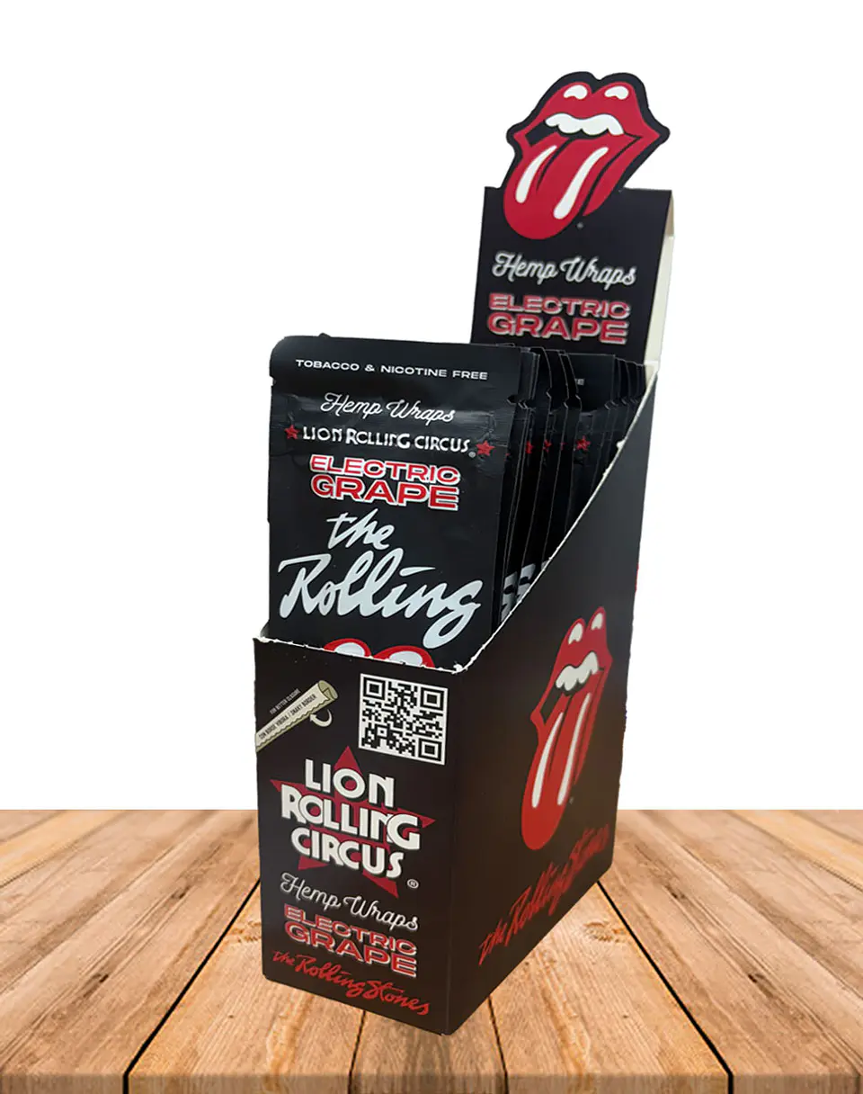 Hemp Wraps Rolling Stones Electric Grape 2