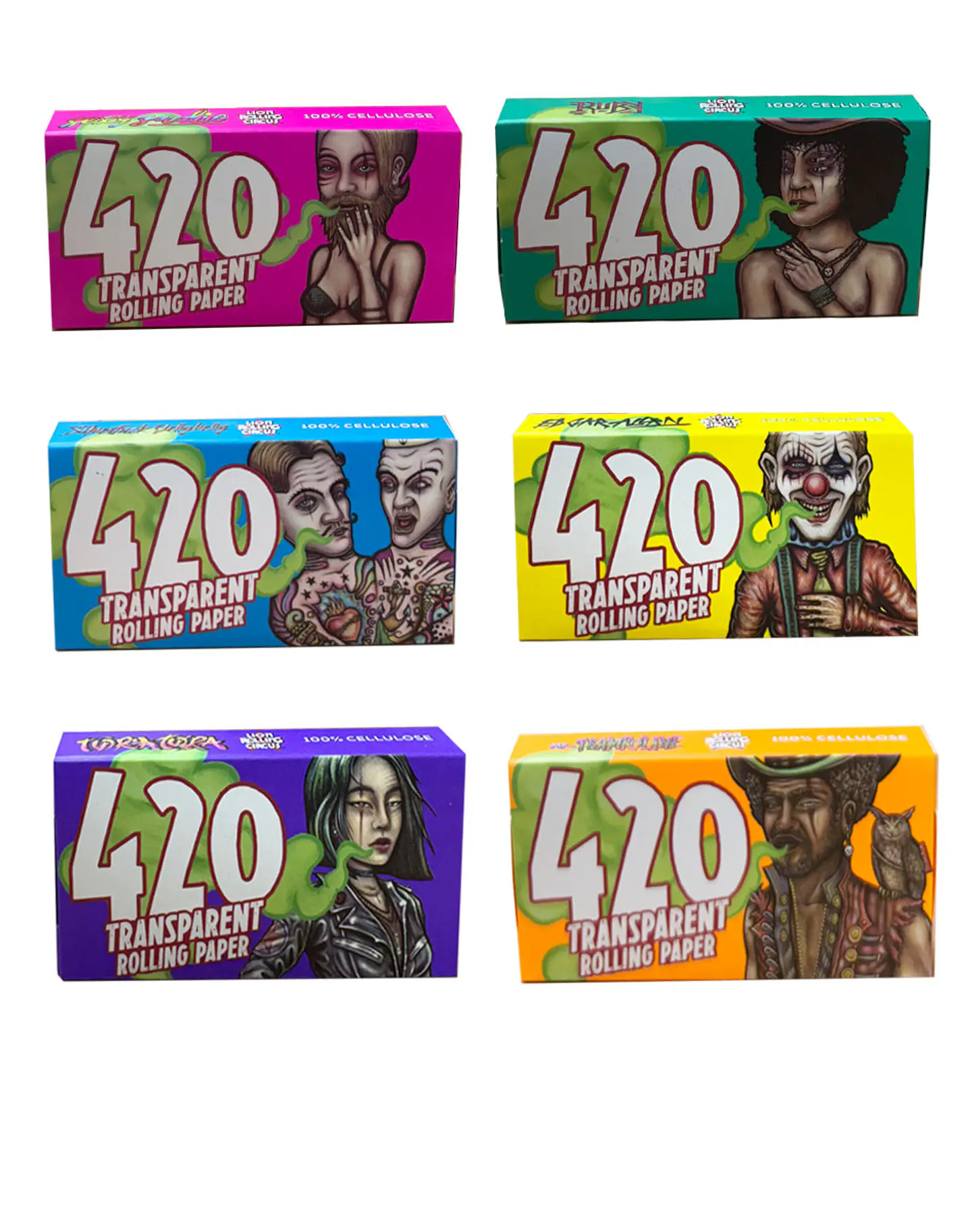 Papelillo Celulosa 420 Lion Rolling Circus 1 1 /4 3