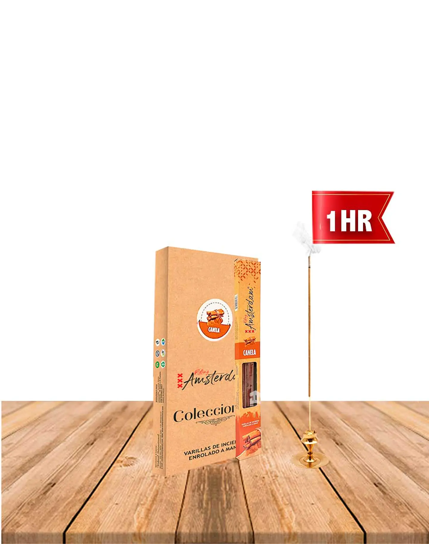 Incienso Jardin Rolling Amsterdam 20 Cm Canela 1