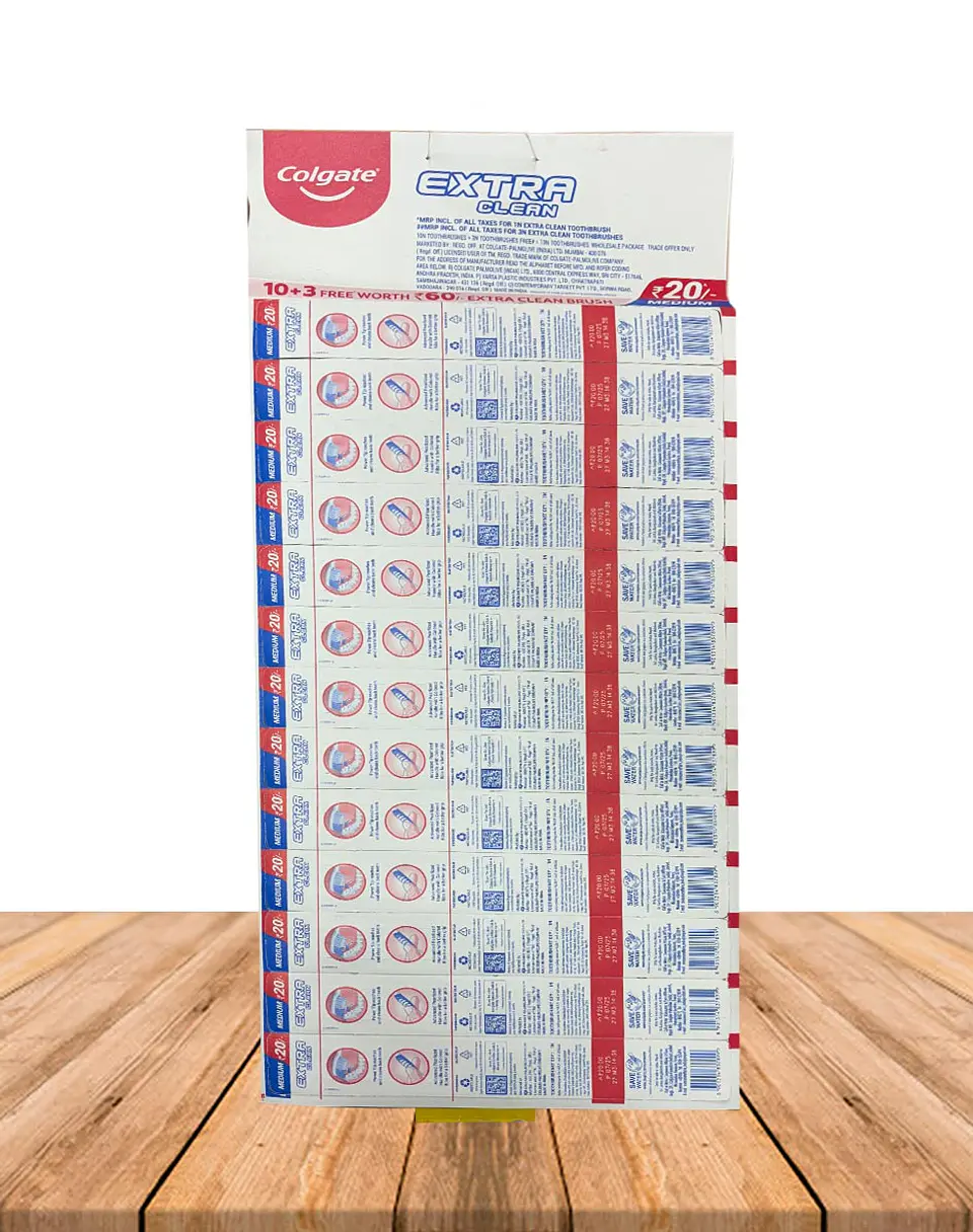 Cepillos de Diente Colgante Tira de 10 unidades + 3 Cepillos gratis. Mediano. 2