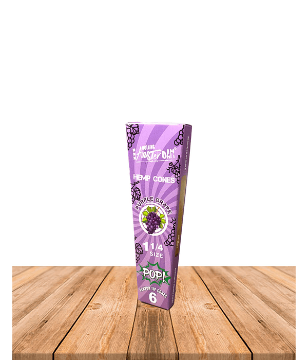 Hemp Cones POP Rolling Amsterdam Purple Grape