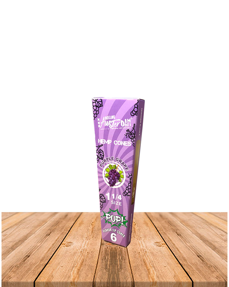 Hemp Cones POP Rolling Amsterdam Purple Grape