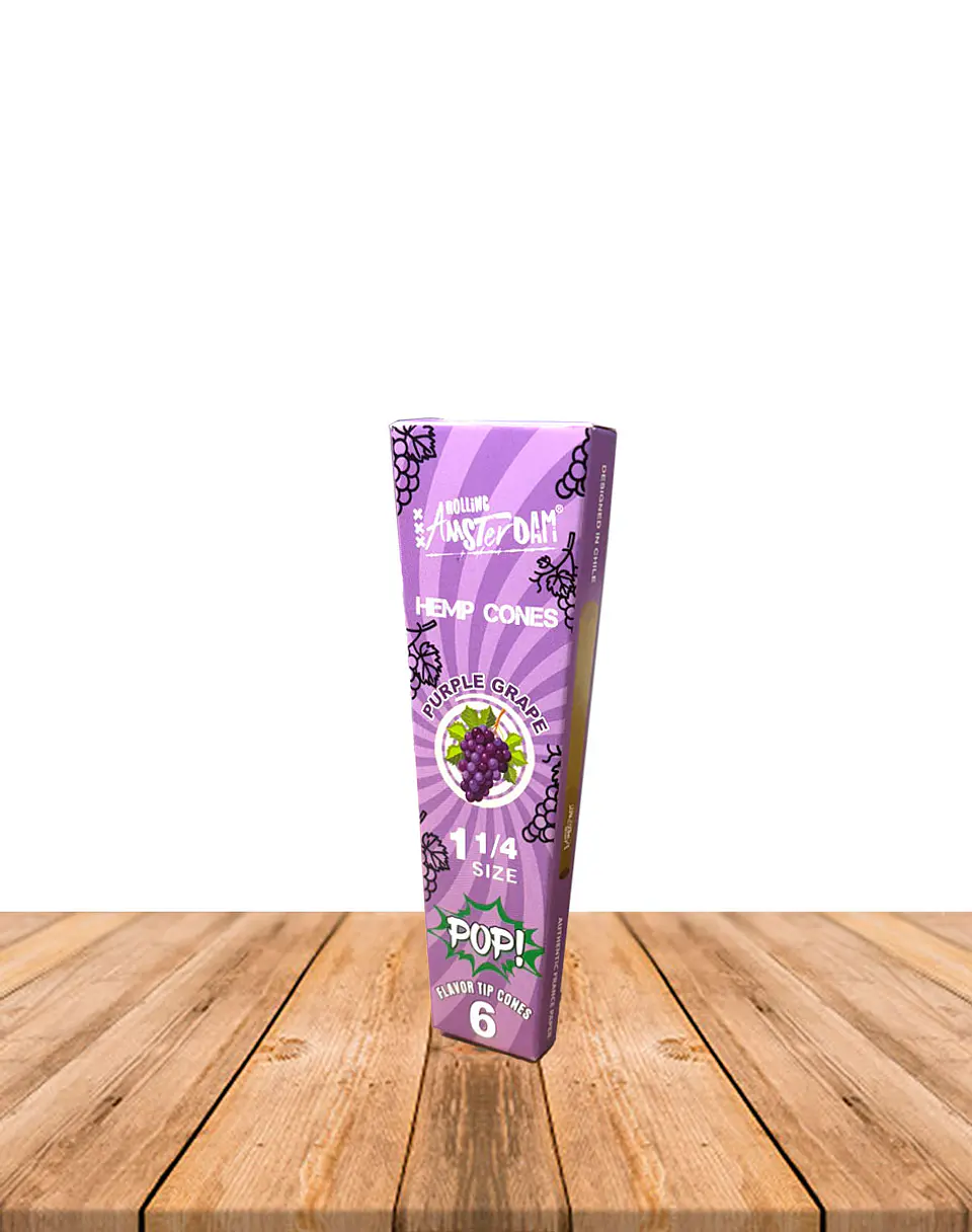 Hemp Cones POP Rolling Amsterdam Purple Grape 1