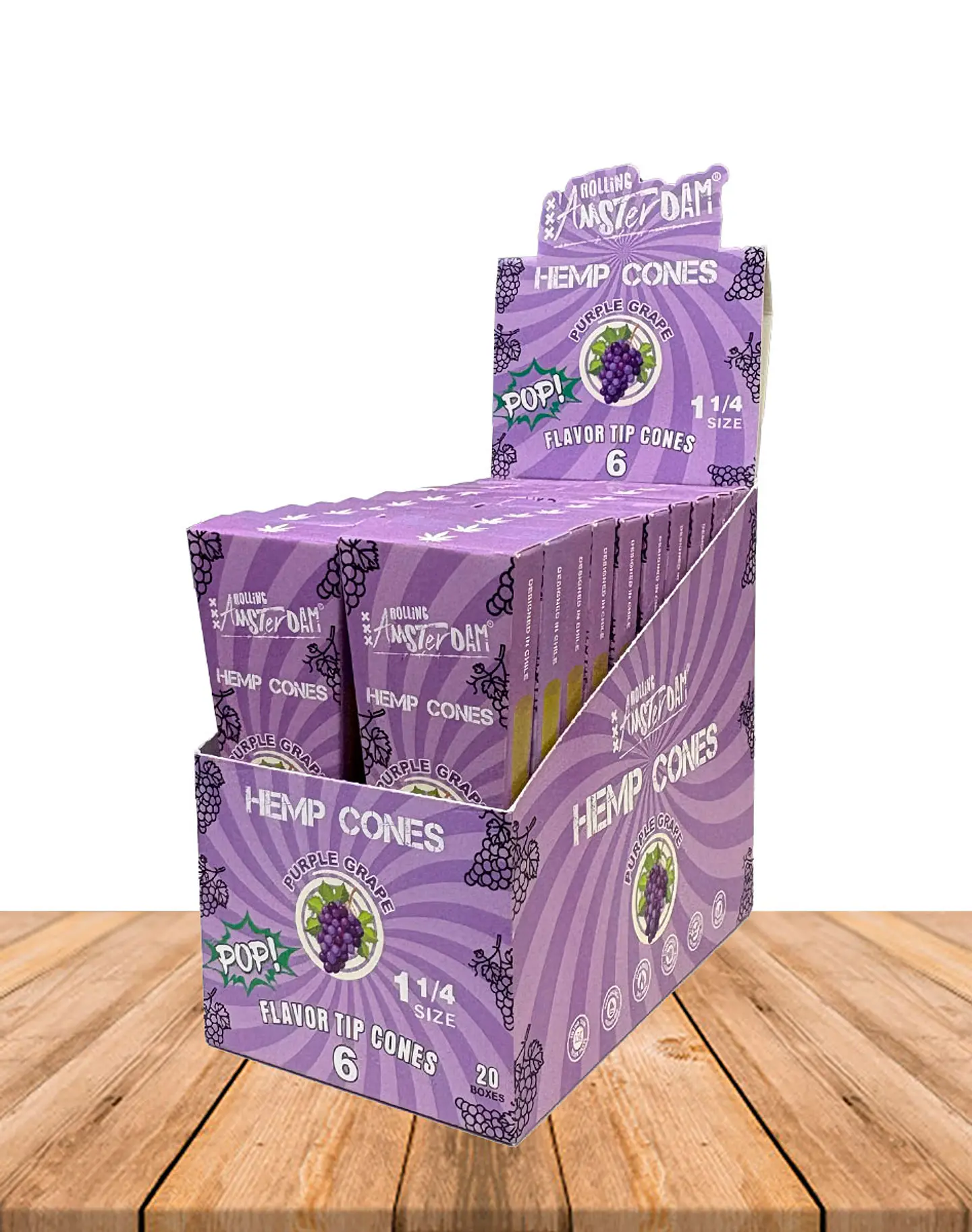 Hemp Cones POP Rolling Amsterdam Purple Grape 3